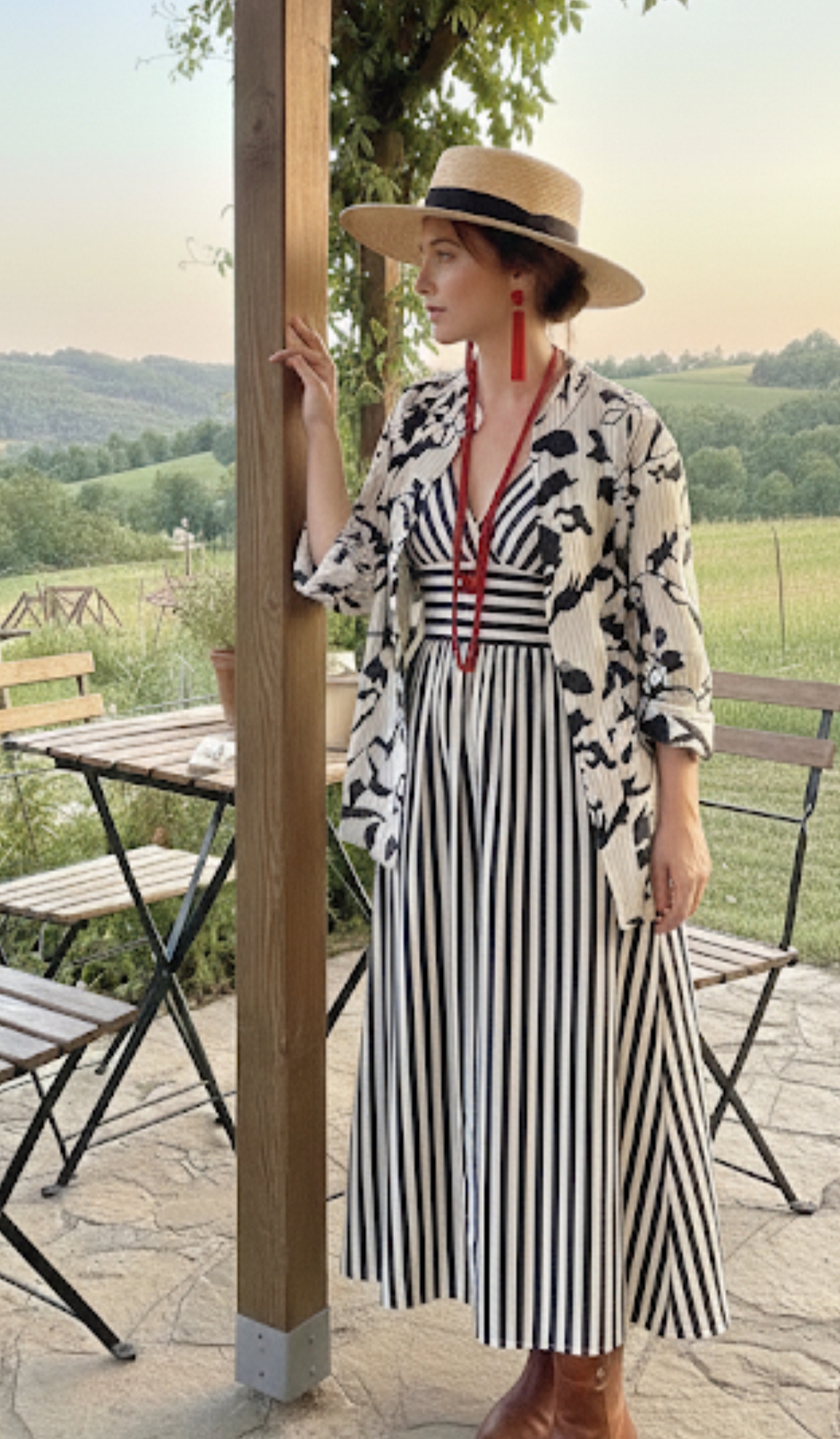 CHAQUETA DE ALGODÓN REVERSIBLE BLANCOS Y NEGROS - Imagen 2