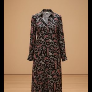 CAMISERO EN SEDA SATINADO NEGRO