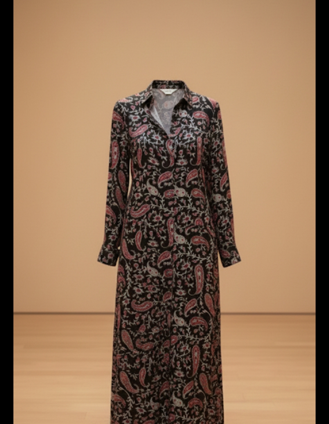 CAMISERO EN SEDA SATINADO NEGRO